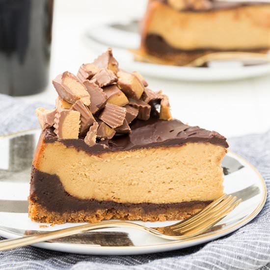 Chocolate Peanut Butter Cheesecake - Recipe photo by sugarandcharm