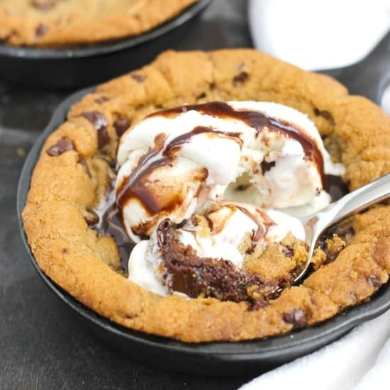 Chocolate Fudge Skillet Cookie - Recipe photo by pumpkinnspice