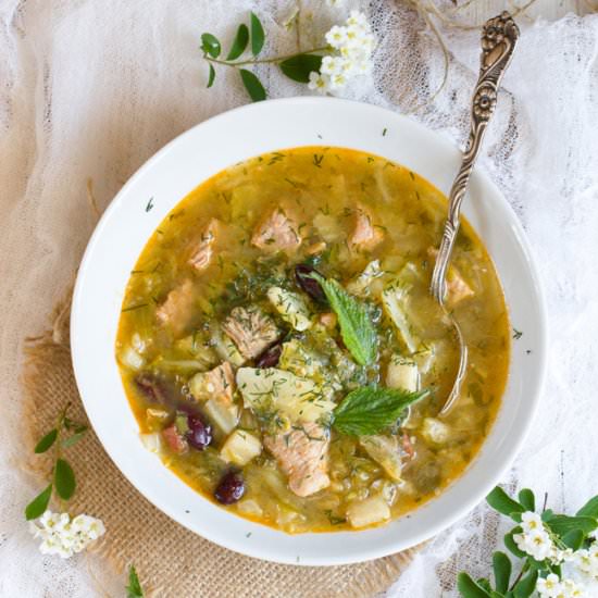 Young Cabbage, Pork and Nettle Stew - Recipe photo by every cake you bake