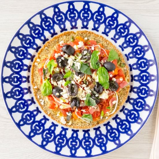 Quinoa Pizza Crust - Recipe photo by ahungryblog