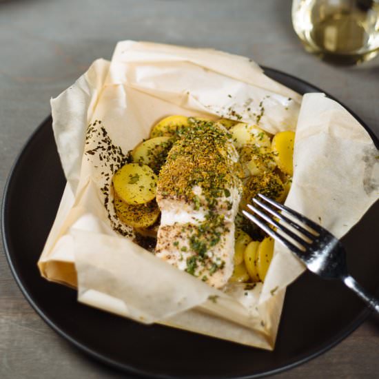 Halibut in Parchment - Recipe photo by thetasteSF