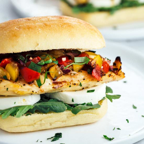 Grilled Chicken Bruschetta Sandwich - Recipe photo by Jessica Gavin