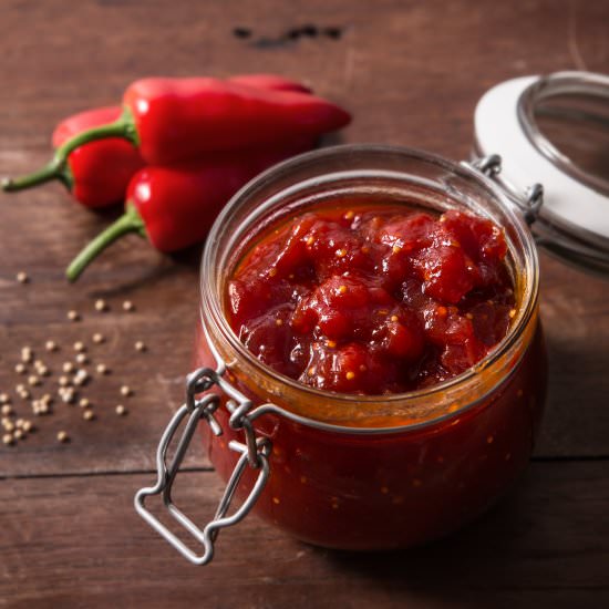 Tomato, Chilli and Ginger Chutney - Recipe photo by MeccaGBC