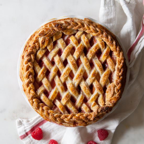 Apricot Raspberry Pie - Recipe photo by Style Sweet CA