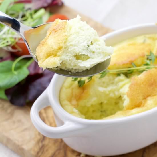 Cheese and Thyme Souffles - Recipe photo by The FoodOlic