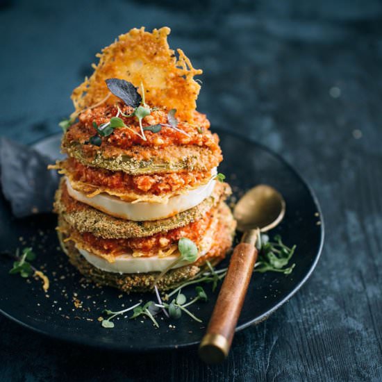 Green Tomato Parmesan - Recipe photo by VegetarianVentures