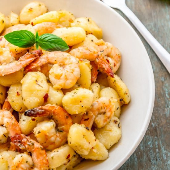 Gnocchi with Shrimps - Recipe photo by Priyanka DK