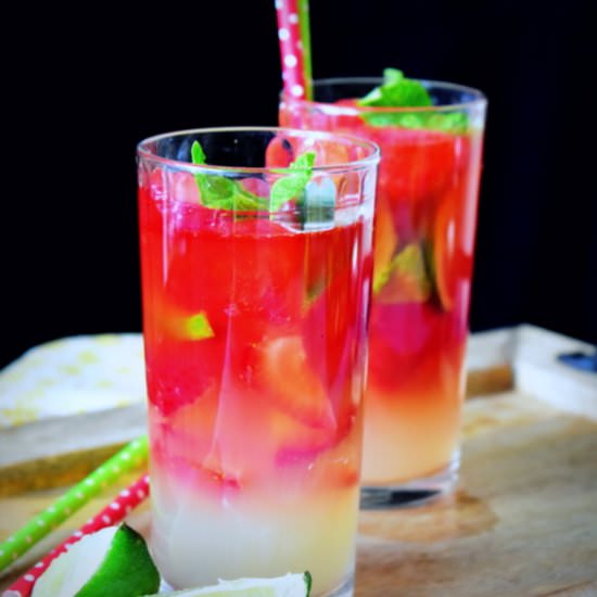 Virgin Strawberries Mojito - Recipe photo by mesinspirationsculinaires