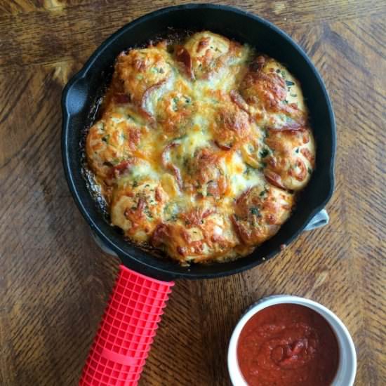 Skillet Pizza Bread - Recipe photo by JessExplainsItAll