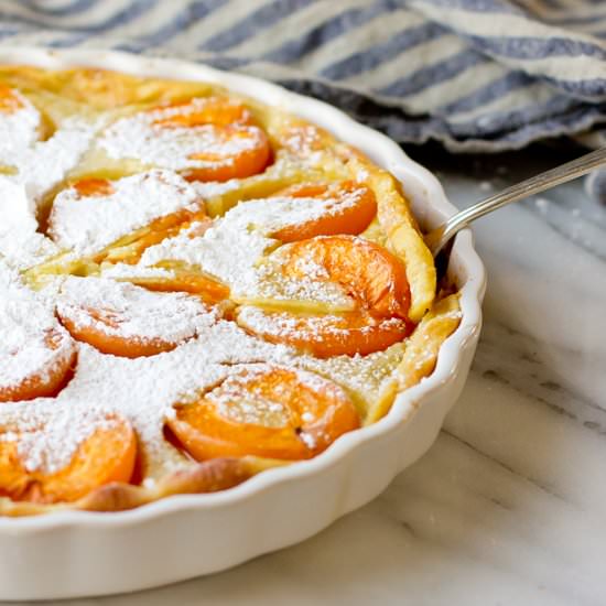 Apricot Flaugnarde - Recipe photo by TheGourmetGourmand