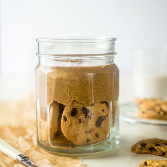 Cookie Dough Protein Almond Butter - Recipe photo by foodfaithfitness