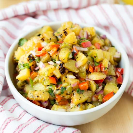 Grilled Pineapple Salsa - Recipe photo by stripedspatula