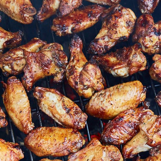Chicken Wings on the Grill - Recipe photo by cravingtasty