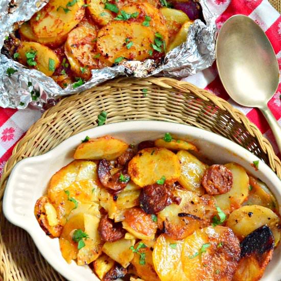 Grilled BBQ Potato Bundles - Recipe photo by thisishowicook