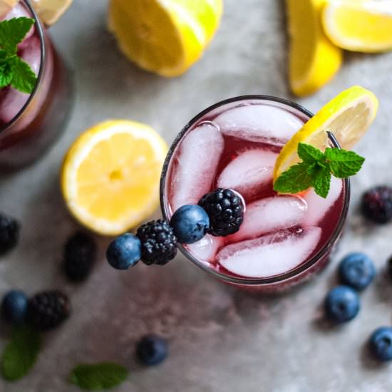 Black and Blue Lemonade - Recipe photo by cookiesforengland