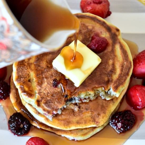 Buttermilk Pancakes - Recipe photo by mesinspirationsculinaires