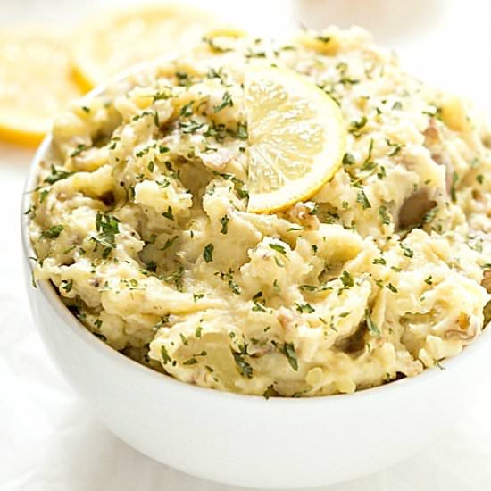 Tilapia and Lemon Garlic Potatoes - Recipe photo by galonamission