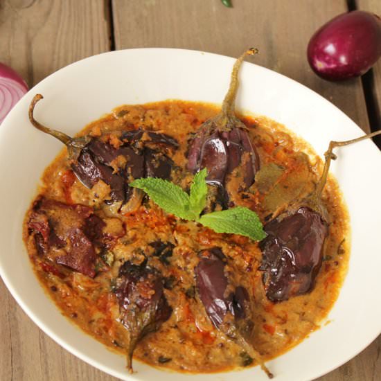 Hyderabadi Baingan Ka Salan - Recipe photo by Gingeritup