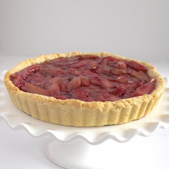 Rhubarb Tart - Recipe photo by PatternsandProsecco