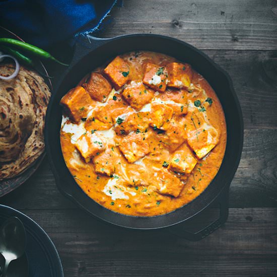 Paneer Makhanwala - Recipe photo by cubesnjuliennes