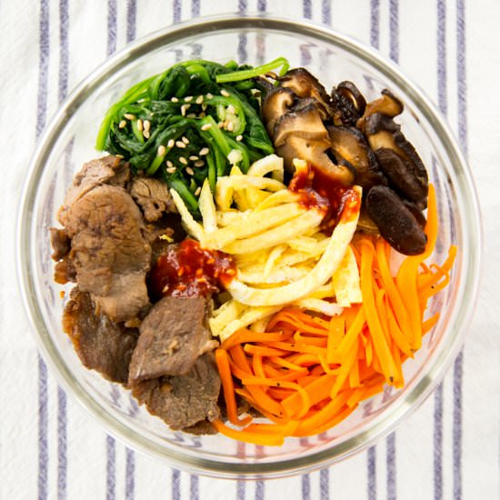 Simple Bibimbap – Korean Rice Bowl - Recipe photo by janskitchen