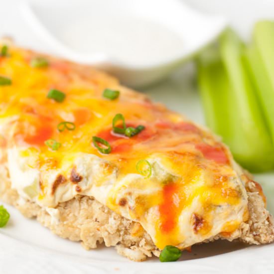 Tortilla Crusted Buffalo Chicken - Recipe photo by MamaGourmand