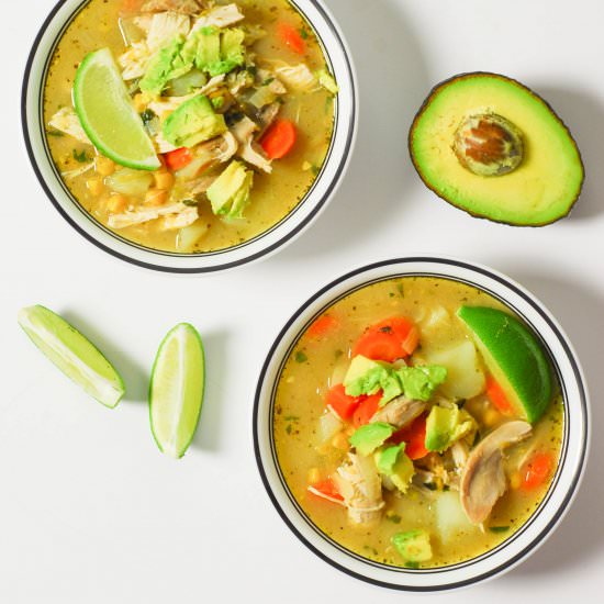 Columbian Chicken Soup - Recipe photo by aducksoven