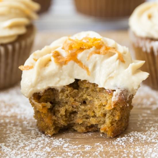 The Best Carrot Cupcakes - Recipe photo by whatsarahbakes