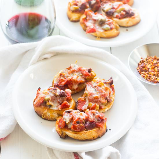 Fire Roasted Tomato Bruschetta - Recipe photo by thegirlonbloor