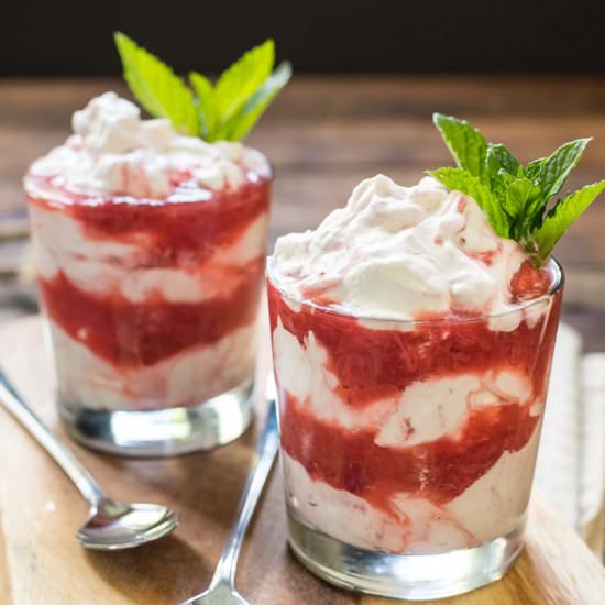 Strawberry Rhubarb Fool - Recipe photo by Neighborfood