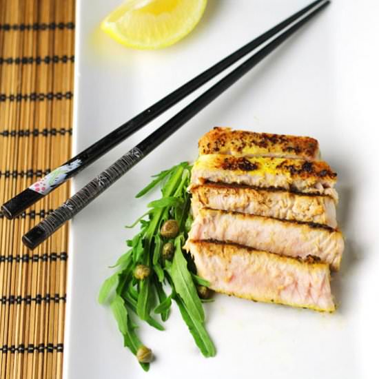 Zesty Lemon Pepper Tuna Steaks - Recipe photo by Tastefulventure