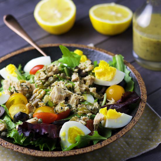 Chopped Nicoise Salad - Recipe photo by mannaandspice