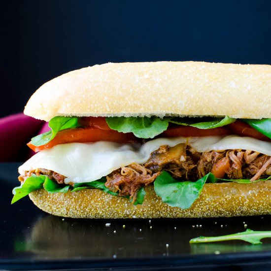 Italian Braised Pork Hoagie - Recipe photo by garlic and zest