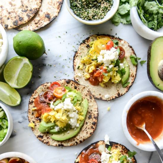 summer breakfast tacos - Recipe photo by HowSweetEats