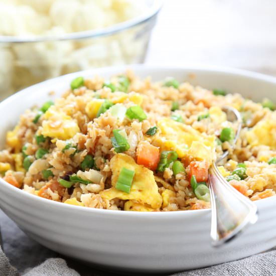 Low Carb Cauliflower Fried Rice - Recipe photo by gfshoestring