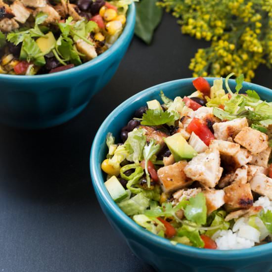 Chicken Taco Bowls - Recipe photo by poshjournal