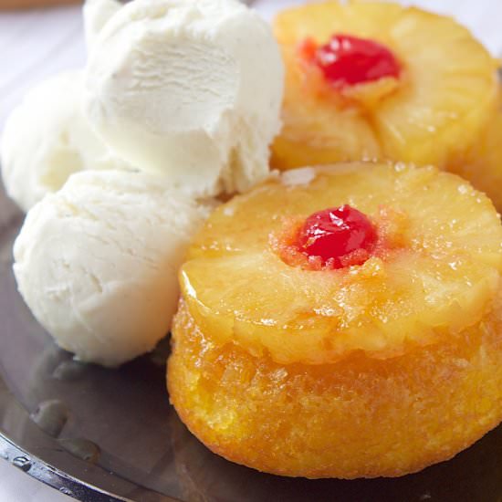 Mini Upside Down Pineapple Cakes - Recipe photo by hollyscheatday