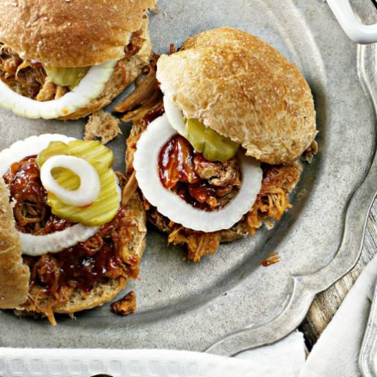 Summer Party Easy Crockpot Barbecue - Recipe photo by loavesanddishes