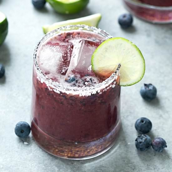 Skinny Blueberry Margarita - Recipe photo by galonamission