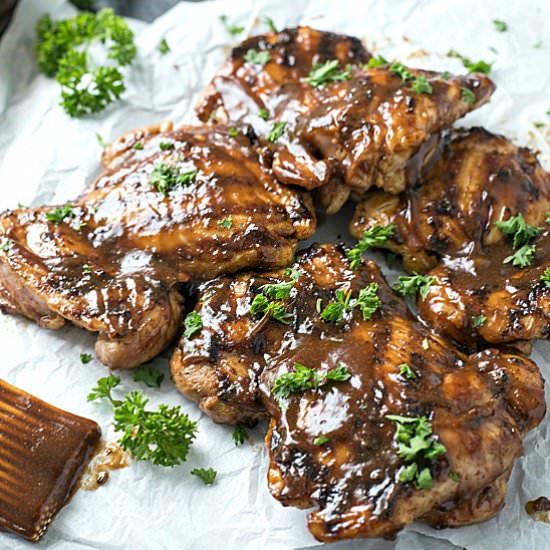 Sweet Honey BBQ Grilled Chicken - Recipe photo by galonamission