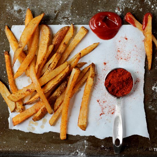Homemade Baked French Fries - Recipe photo by thewoodenskillet