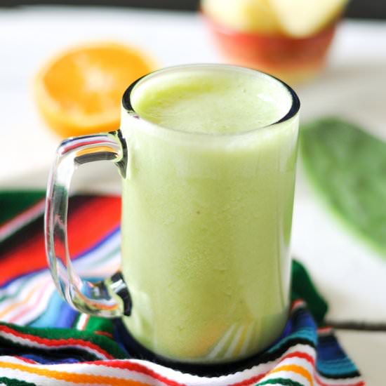 Pineapple Cactus Smoothie - Recipe photo by thymeandlove