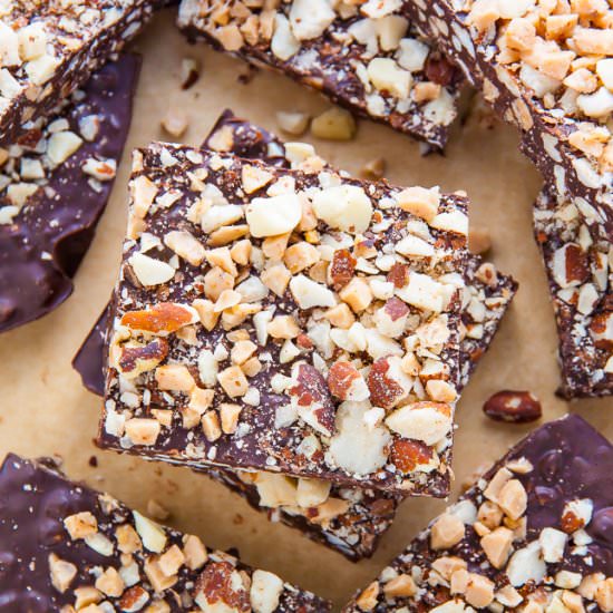 3-Ingredient Almond Toffee Bark - Recipe photo by BakerbyNature