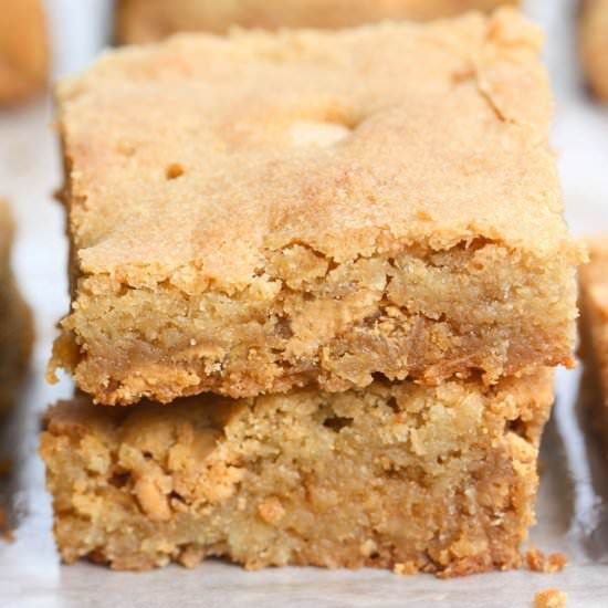 Butterscotch Blondies - Recipe photo by tastesbetterfromscratch