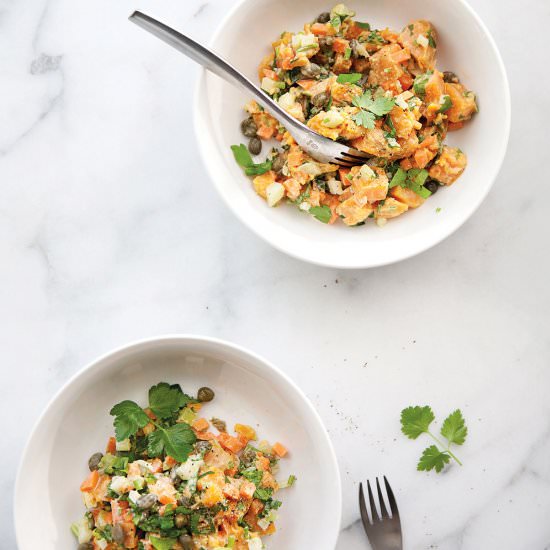 Sweet Potato Caper Salad - Recipe photo by pure ella