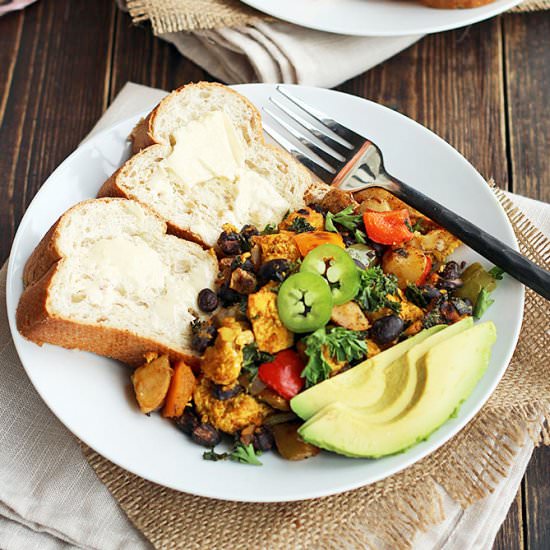 Tex-Mex Veggie Hash - Recipe photo by ilovevegan