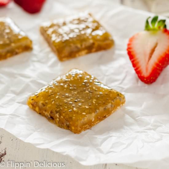 Gluten Free No Bake Vegan Lemon Bar - Recipe photo by flippindelicious