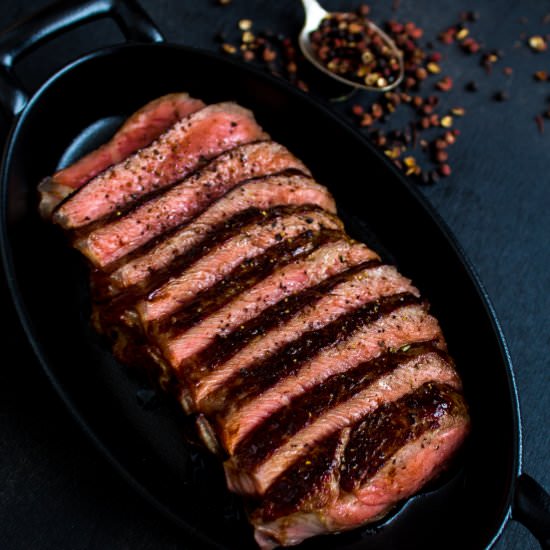 kitchen sink steak - Recipe photo by PantsDownApronsOn
