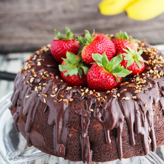 Banana Split Chocolate Bundt Cake - Recipe photo by 3 Yummy Tummies
