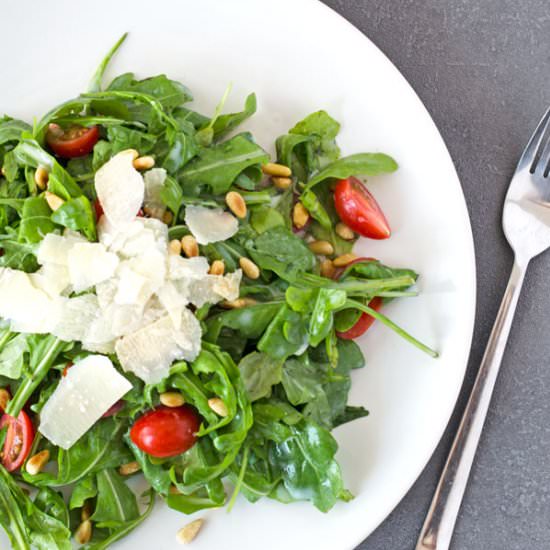 fresh arugula salad - Recipe photo by einepriselecker